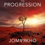 A lone plant growing in a red Mars- like landscape. Track art for The Progression by Jomarkho